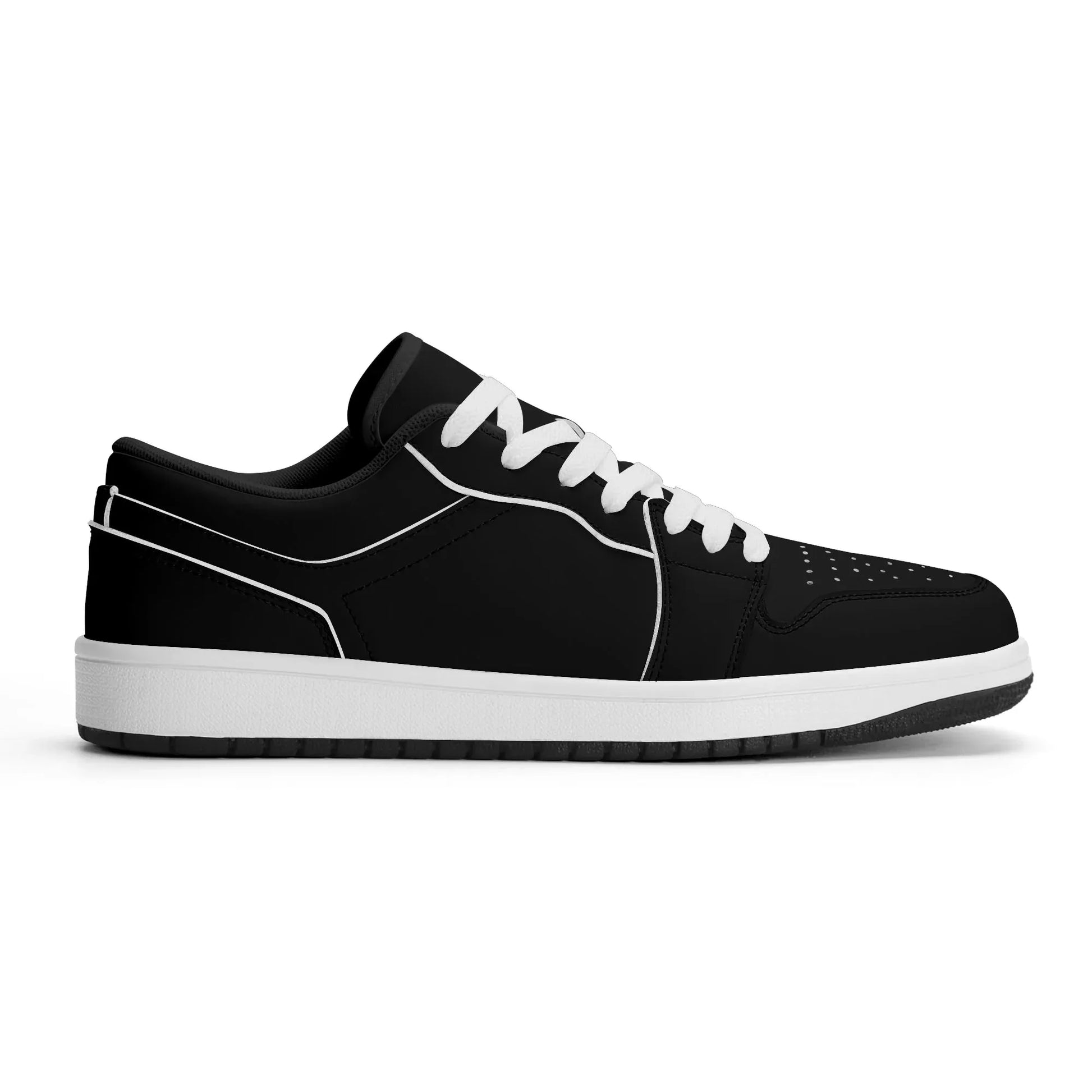 schwarze-low-top-leder-sneaker-fur-damen-sneaker-jlr-design-12 - JLR Design