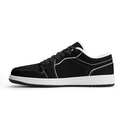 schwarze-low-top-leder-sneaker-fur-damen-sneaker-jlr-design-4 - JLR Design