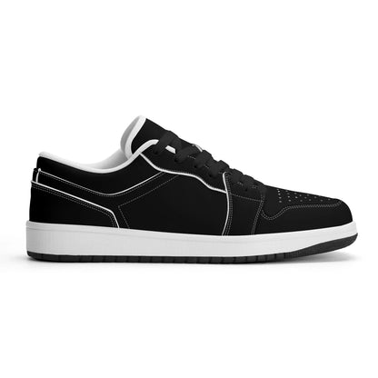 schwarze-low-top-leder-sneaker-fur-damen-sneaker-jlr-design-5 - JLR Design
