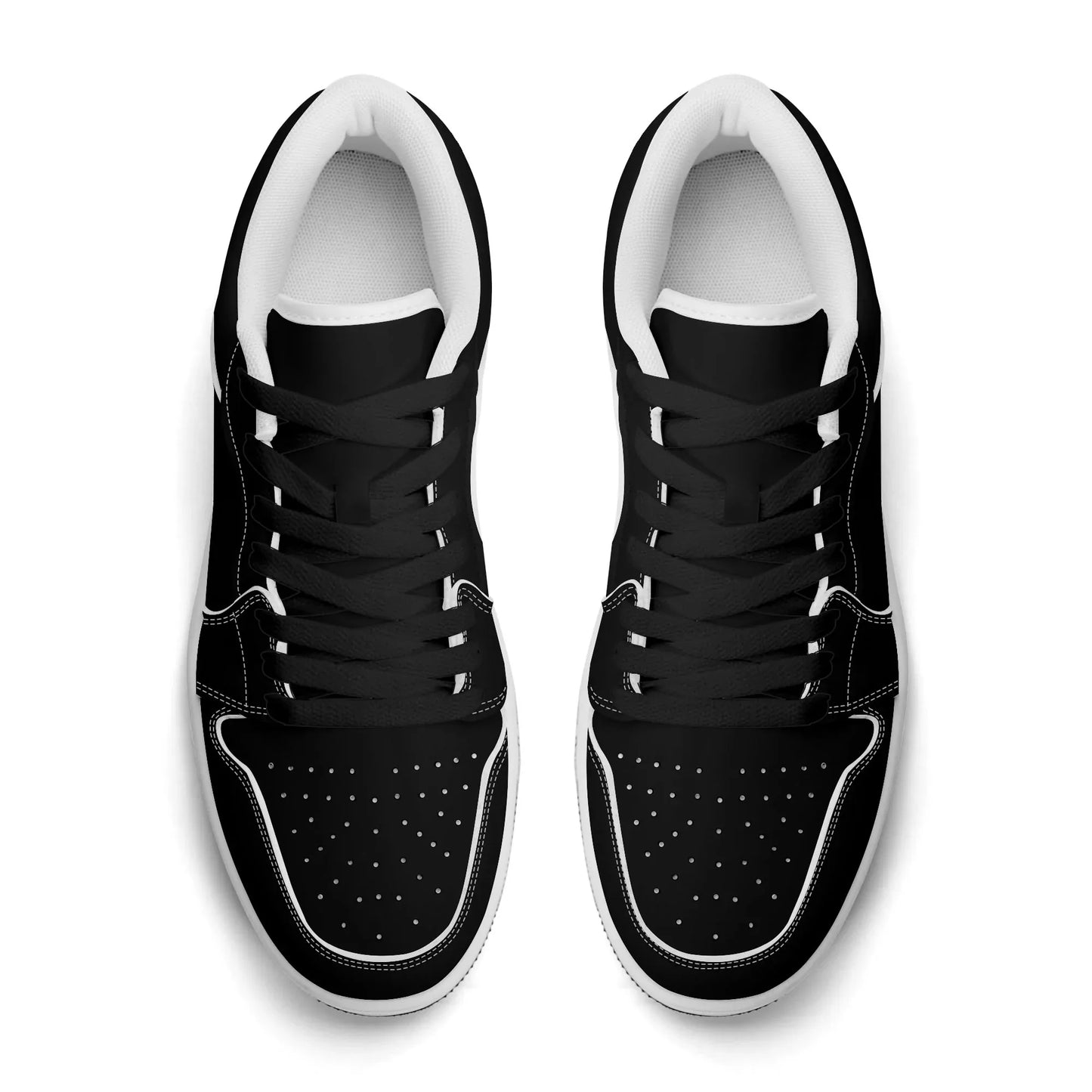 schwarze-low-top-leder-sneaker-fur-damen-sneaker-jlr-design-7 - JLR Design