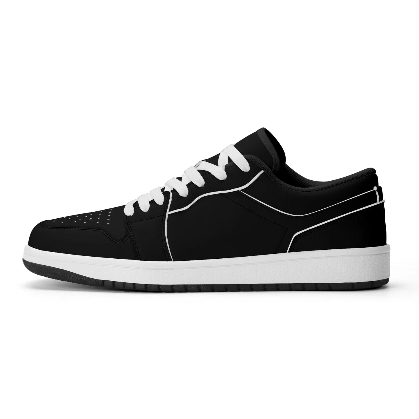 schwarze-low-top-leder-sneaker-fur-damen-sneaker-jlr-design-9 - JLR Design