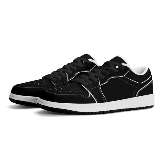 schwarze-low-top-leder-sneaker-fur-herren-sneaker-jlr-design-1 - JLR Design
