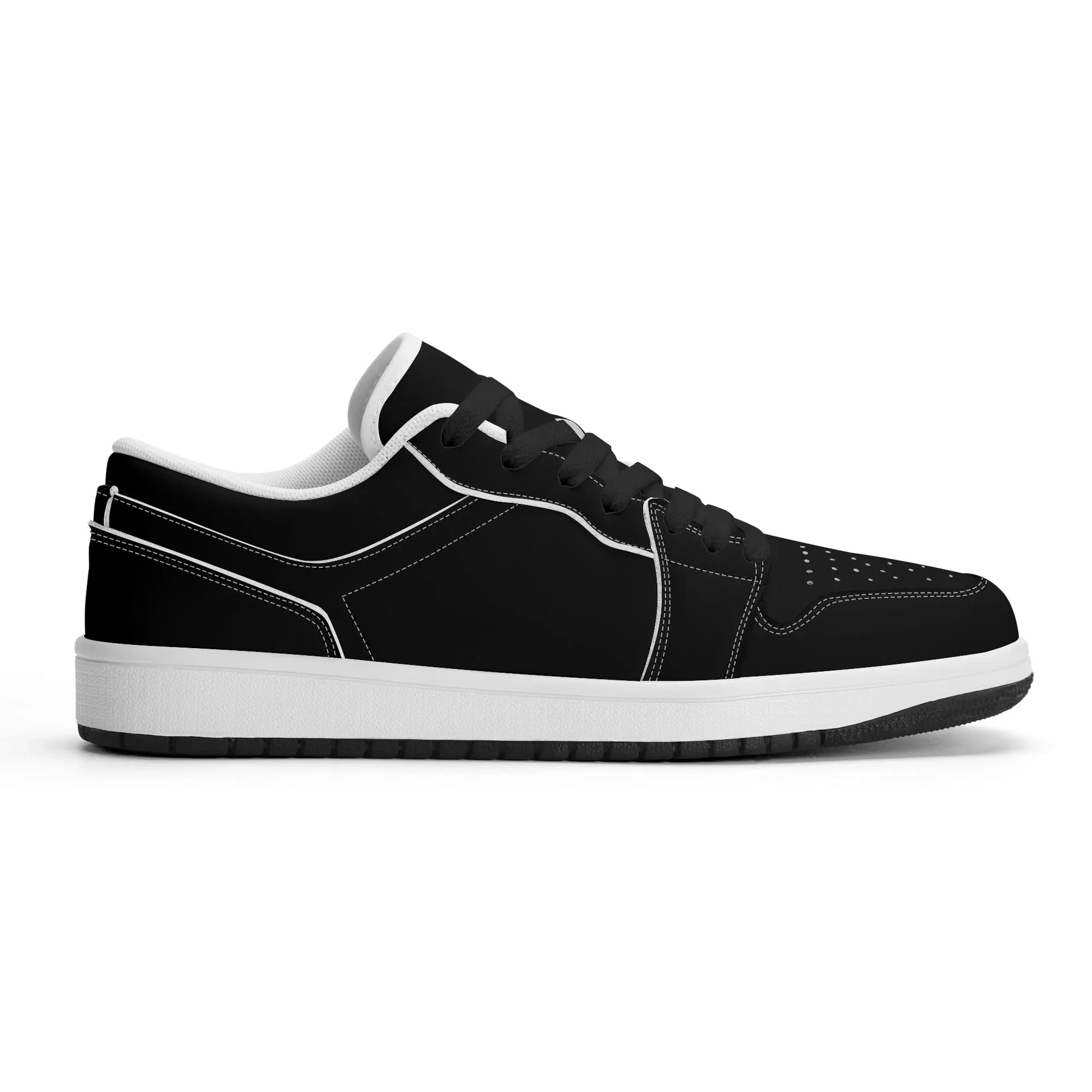 schwarze-low-top-leder-sneaker-fur-herren-sneaker-jlr-design-5 - JLR Design