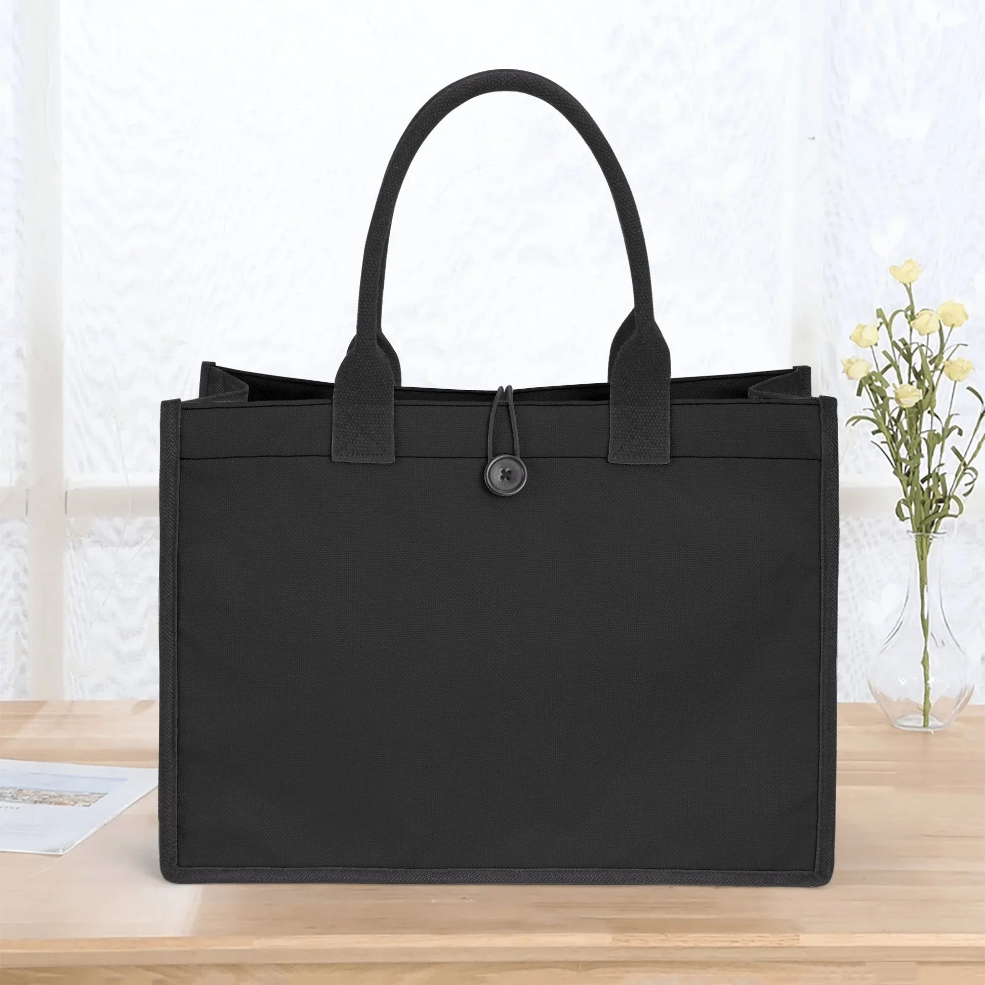 schwarze-premium-canvas-shopper-tasche-einkaufstasche-jlr-design-5 - JLR Design