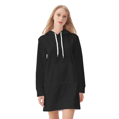 schwarzes-damen-hoodiekleid-warmes-velvet-kapuzenkleid-aus-weichem-samt-fleece-hoodiekleid-jlr-design-3 - JLR Design