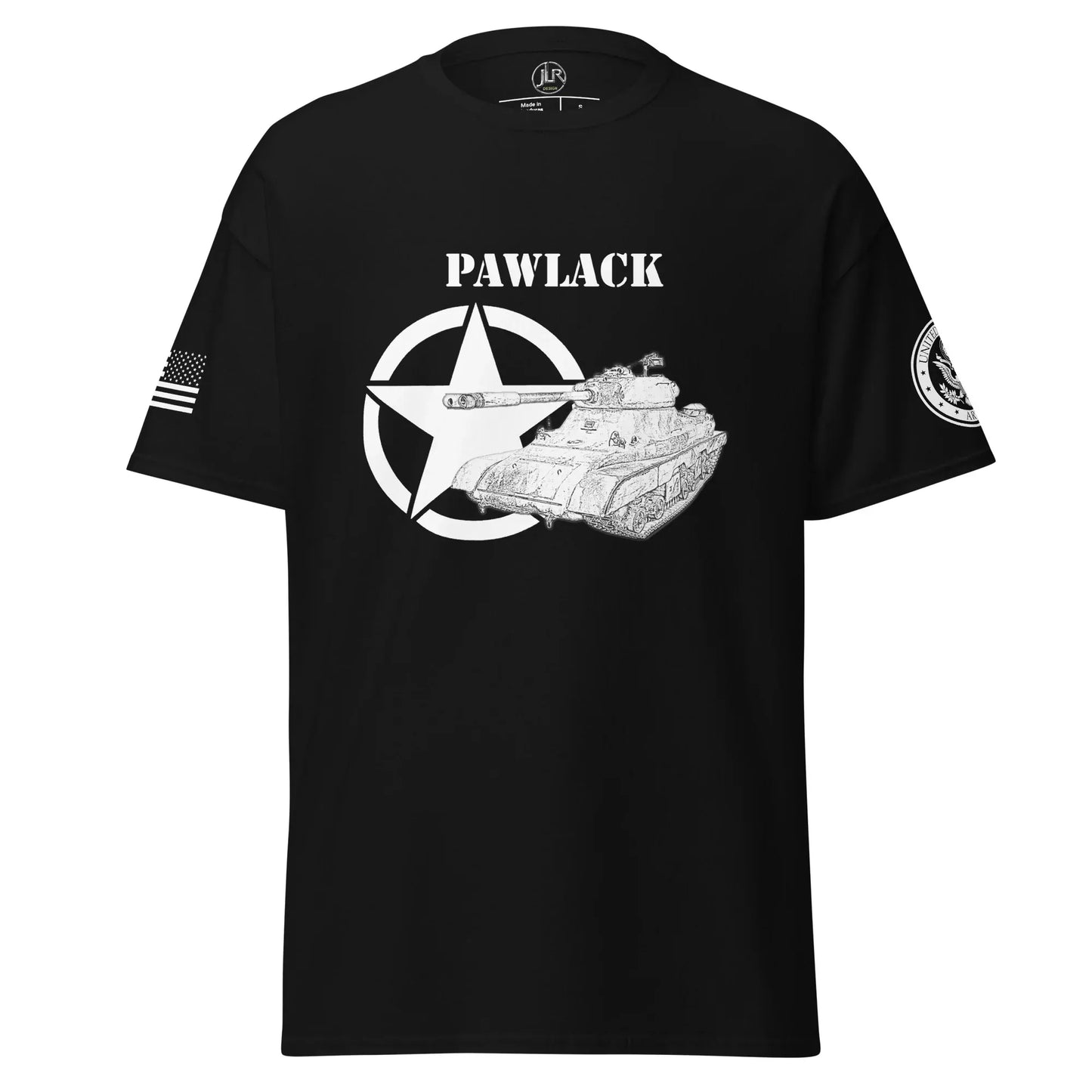 schwerer-amerikanischer-panzer-pawlack-t-shirt-sw-t-shirt-jlr-design-1 - JLR Design