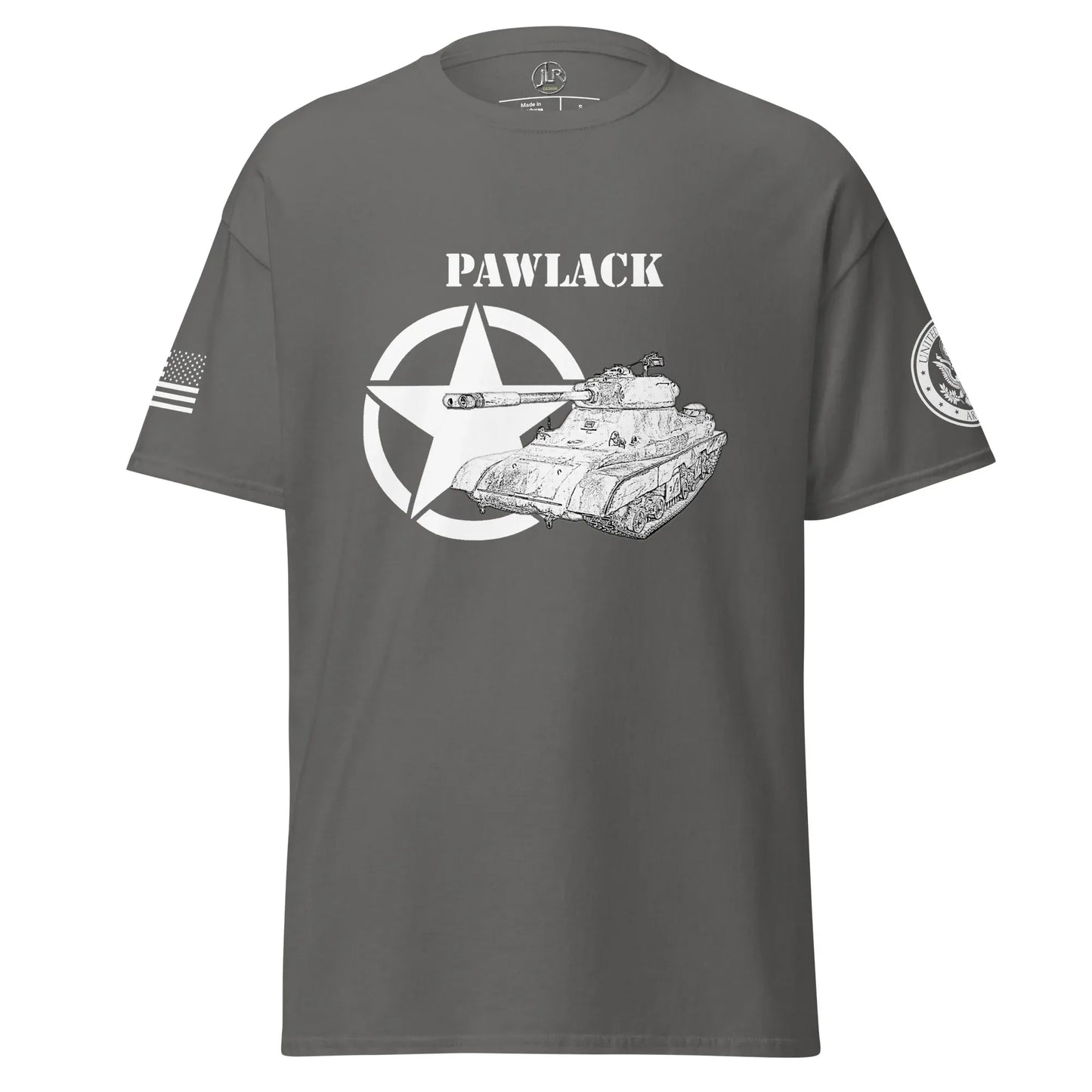 schwerer-amerikanischer-panzer-pawlack-t-shirt-sw-t-shirt-jlr-design-10 - JLR Design