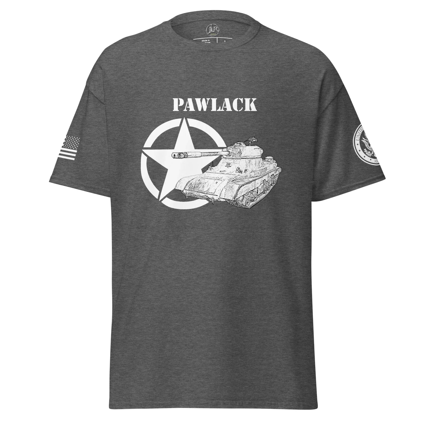 schwerer-amerikanischer-panzer-pawlack-t-shirt-sw-t-shirt-jlr-design-16 - JLR Design