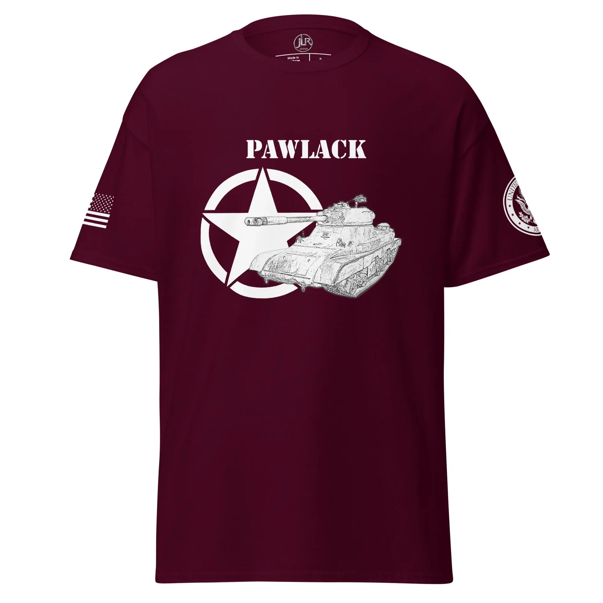 schwerer-amerikanischer-panzer-pawlack-t-shirt-sw-t-shirt-jlr-design-7 - JLR Design