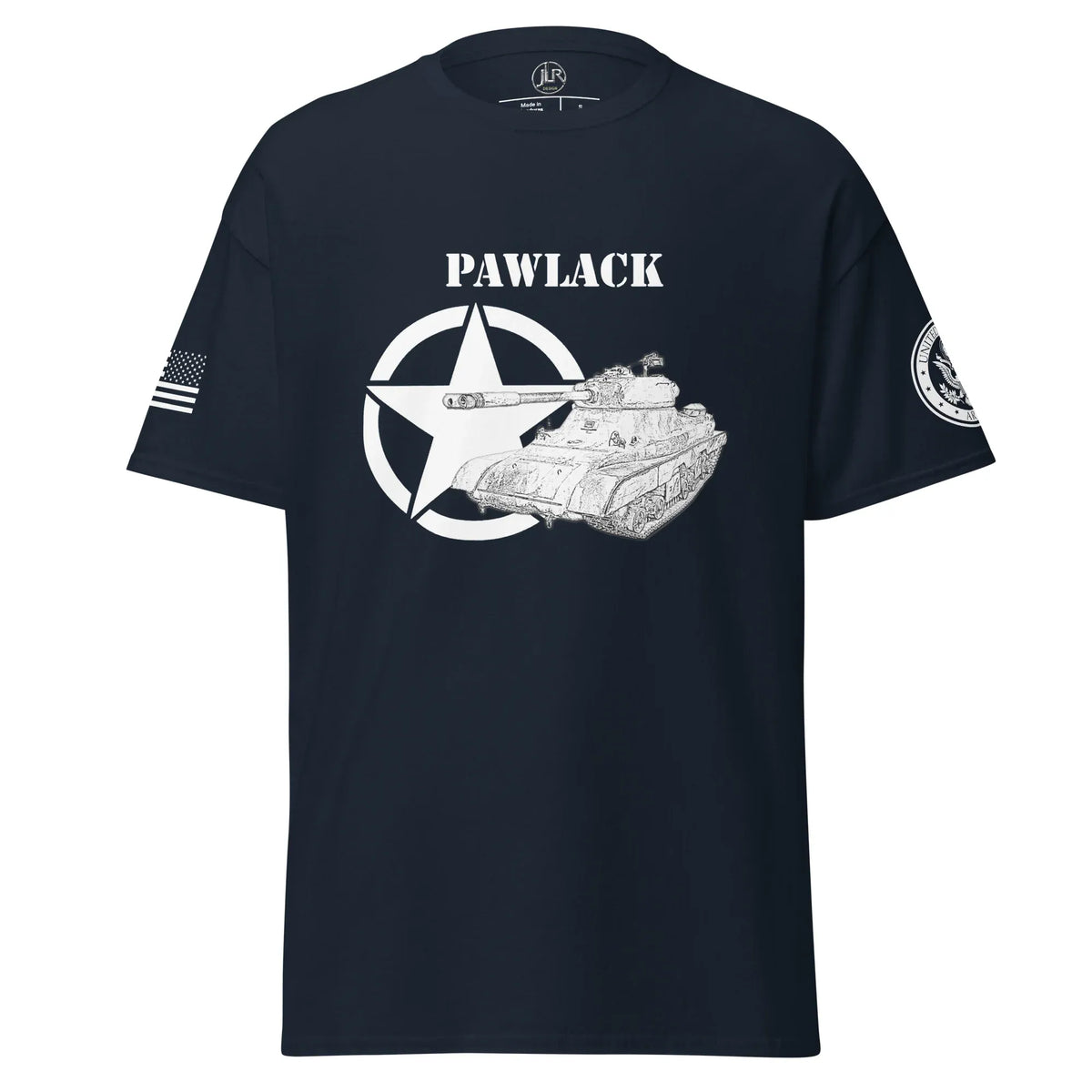 schwerer-amerikanischer-panzer-pawlack-t-shirt-sw-t-shirt-jlr-design-jlr-design-de-4 - JLR Design