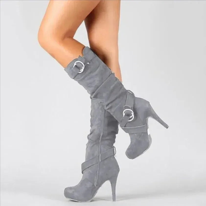 sexy-overknee-stiefel-mit-plateau-and-high-heel-retro-damen-winterstiefel-aus-baumwollstoff-stiefel-jlr-design-8 - JLR Design