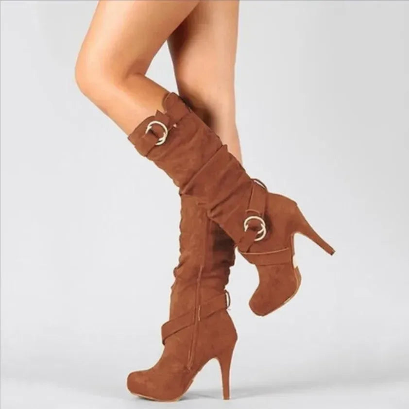 sexy-overknee-stiefel-mit-plateau-and-high-heel-retro-damen-winterstiefel-aus-baumwollstoff-stiefel-jlr-design-9 - JLR Design