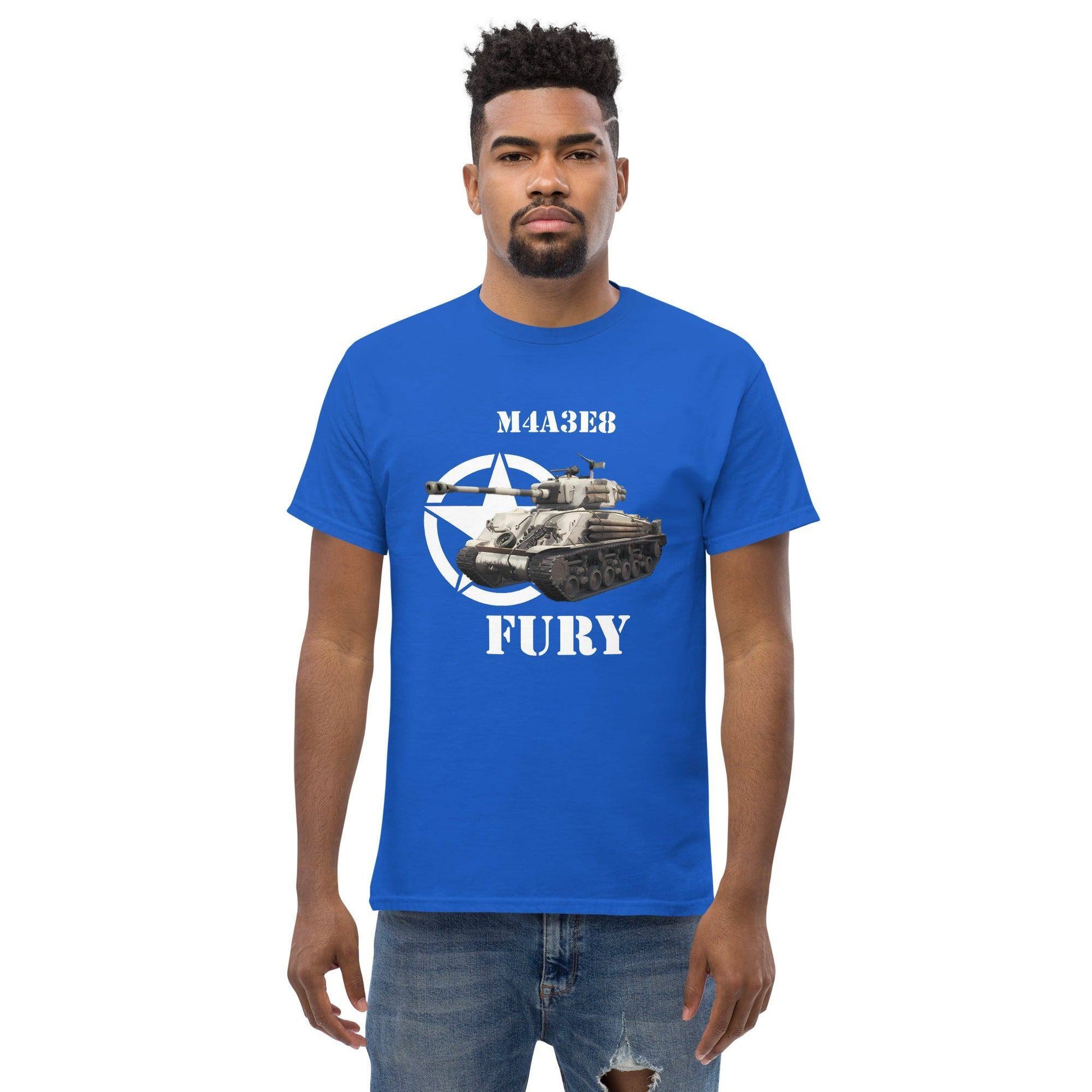 sherman-m4a3e8-fury-panzer-herren-t-shirt-t-shirt-jlr-design-18 - JLR Design