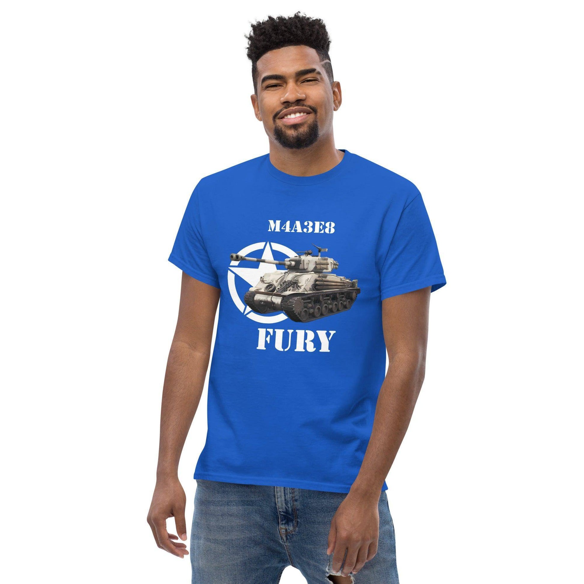 sherman-m4a3e8-fury-panzer-herren-t-shirt-t-shirt-jlr-design-19 - JLR Design