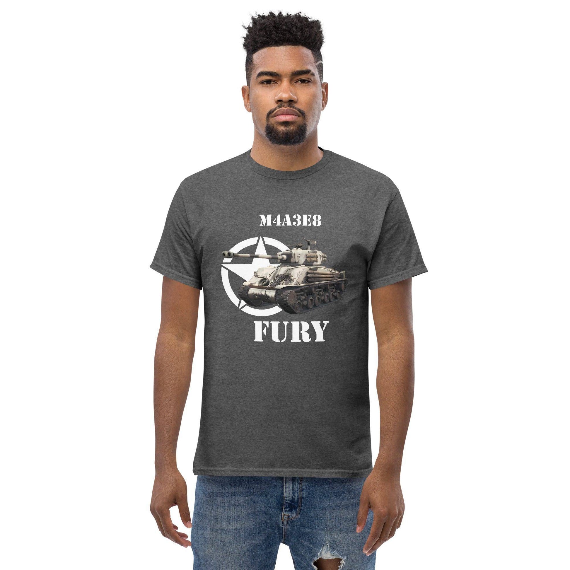 sherman-m4a3e8-fury-panzer-herren-t-shirt-t-shirt-jlr-design-22 - JLR Design