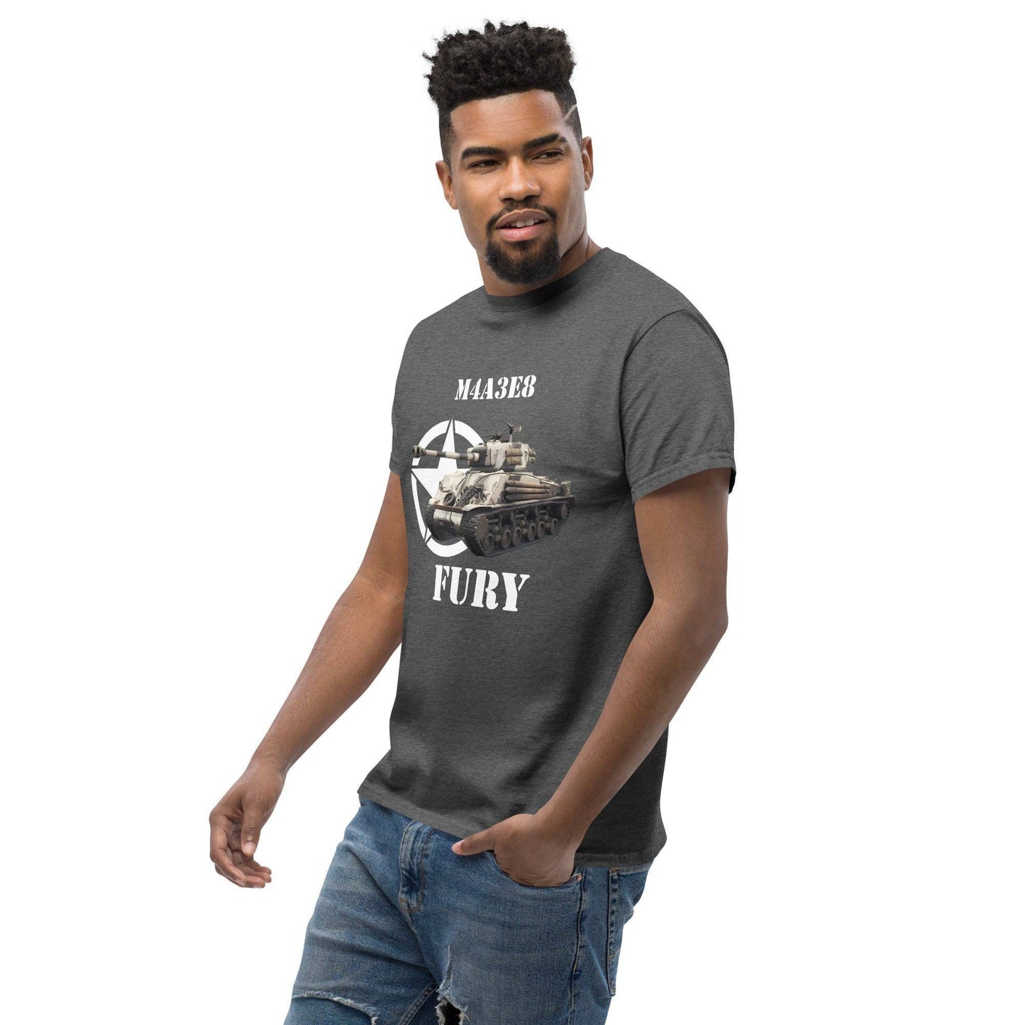 sherman-m4a3e8-fury-panzer-herren-t-shirt-t-shirt-jlr-design-24 - JLR Design