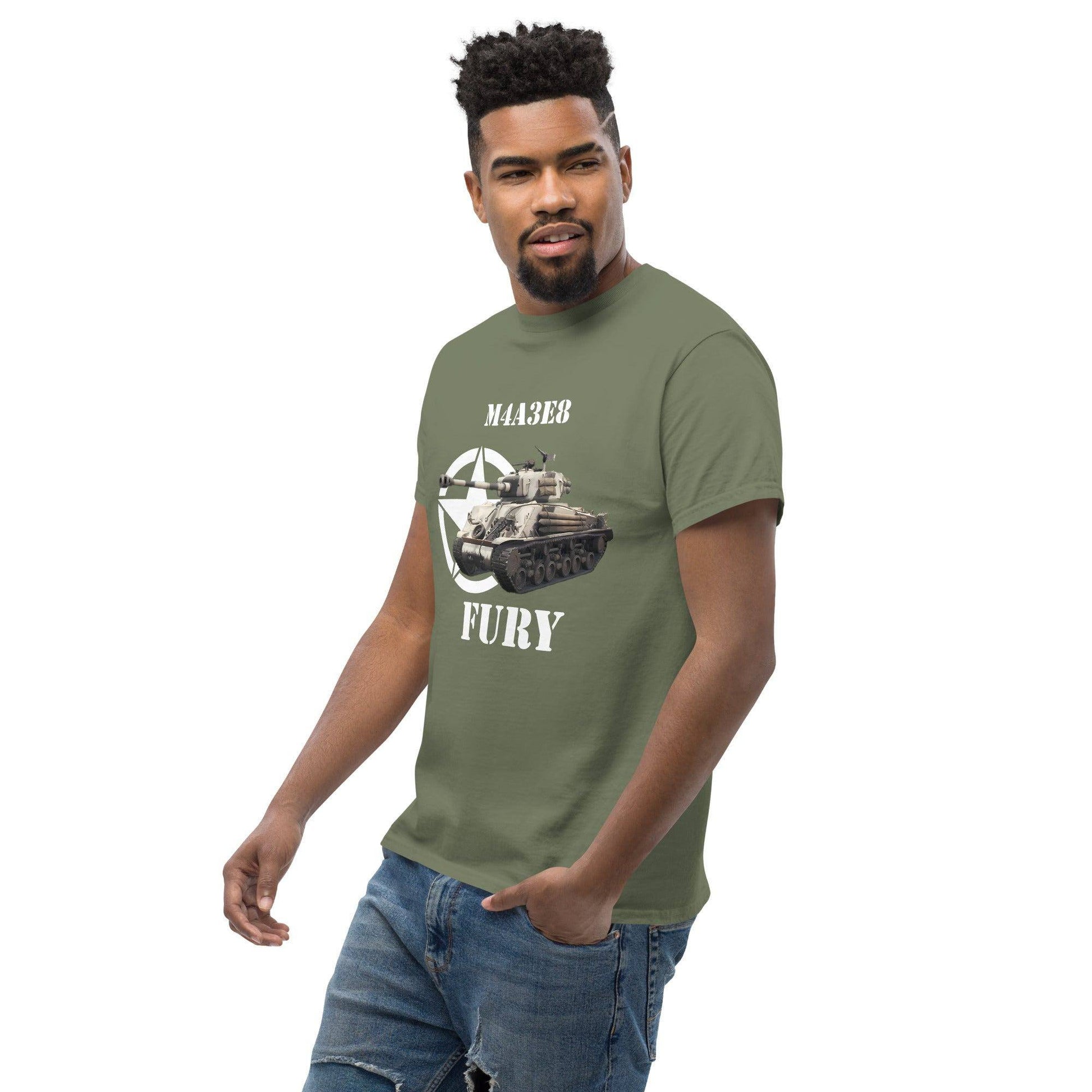 sherman-m4a3e8-fury-panzer-herren-t-shirt-t-shirt-jlr-design-31 - JLR Design