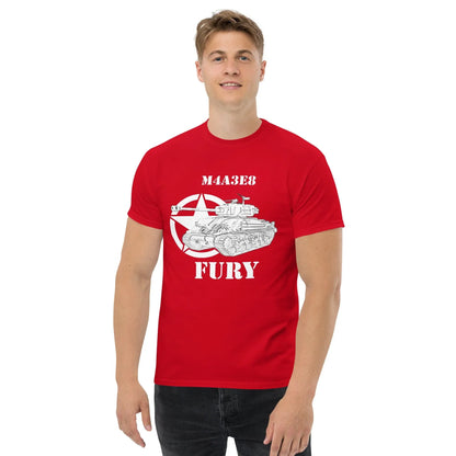 sherman-m4a3e8-fury-sw-herren-t-shirt-t-shirt-jlr-design-11 - JLR Design