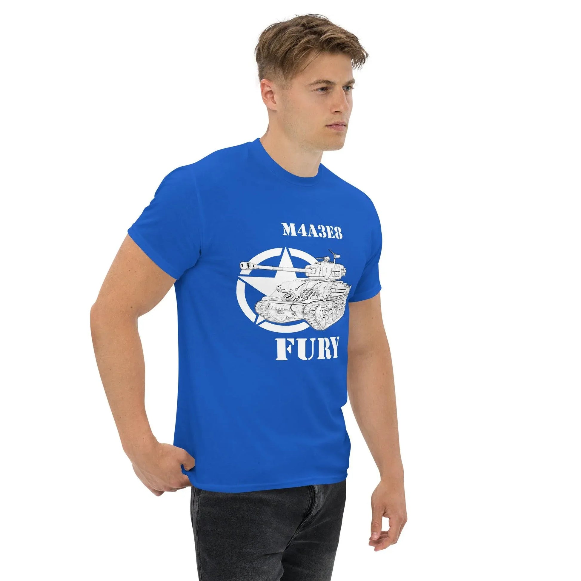 sherman-m4a3e8-fury-sw-herren-t-shirt-t-shirt-jlr-design-16 - JLR Design