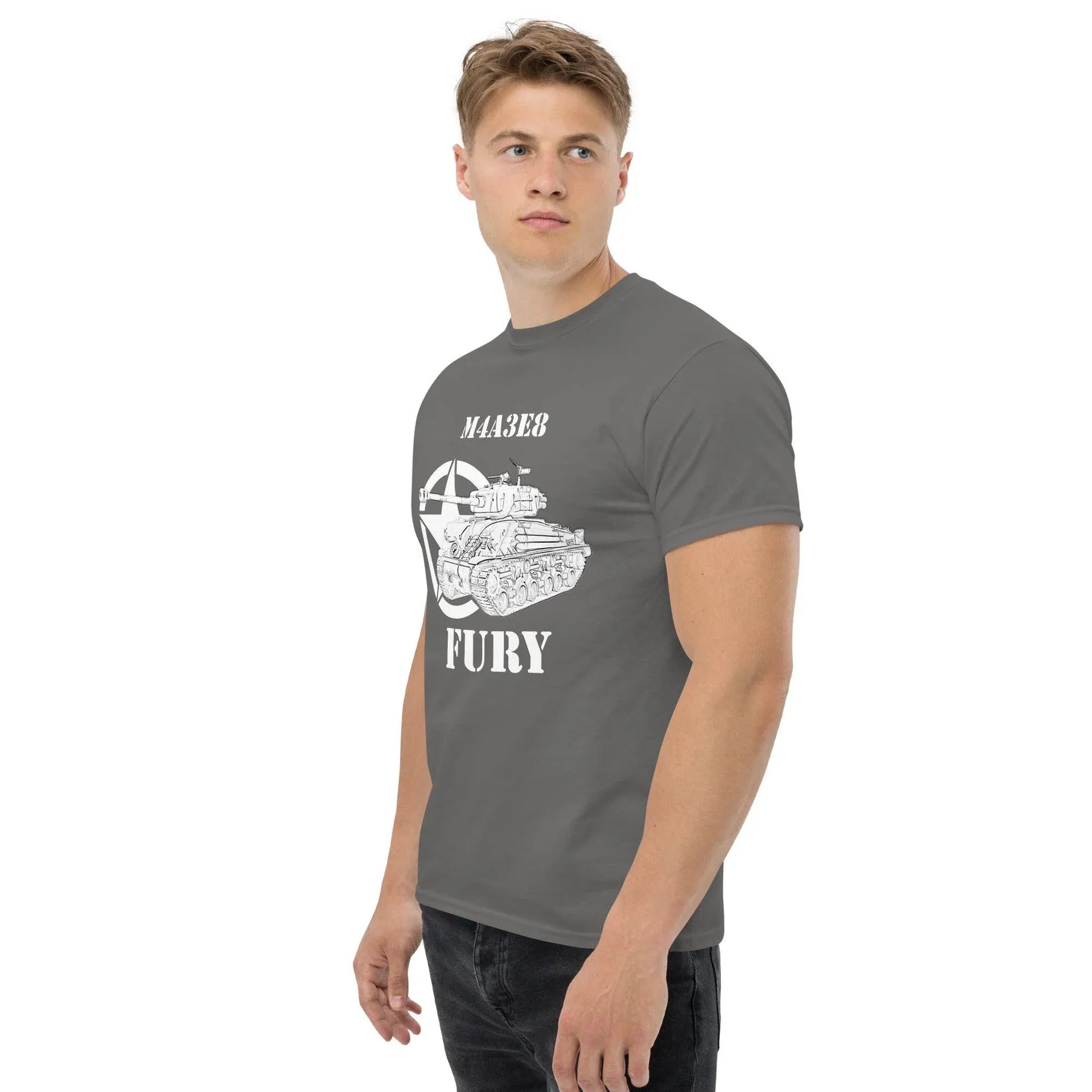sherman-m4a3e8-fury-sw-herren-t-shirt-t-shirt-jlr-design-20 - JLR Design