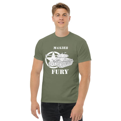 sherman-m4a3e8-fury-sw-herren-t-shirt-t-shirt-jlr-design-22 - JLR Design