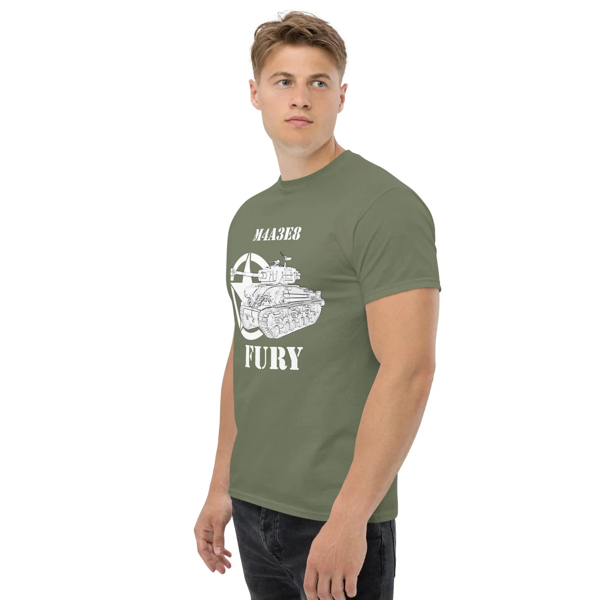 sherman-m4a3e8-fury-sw-herren-t-shirt-t-shirt-jlr-design-23 - JLR Design