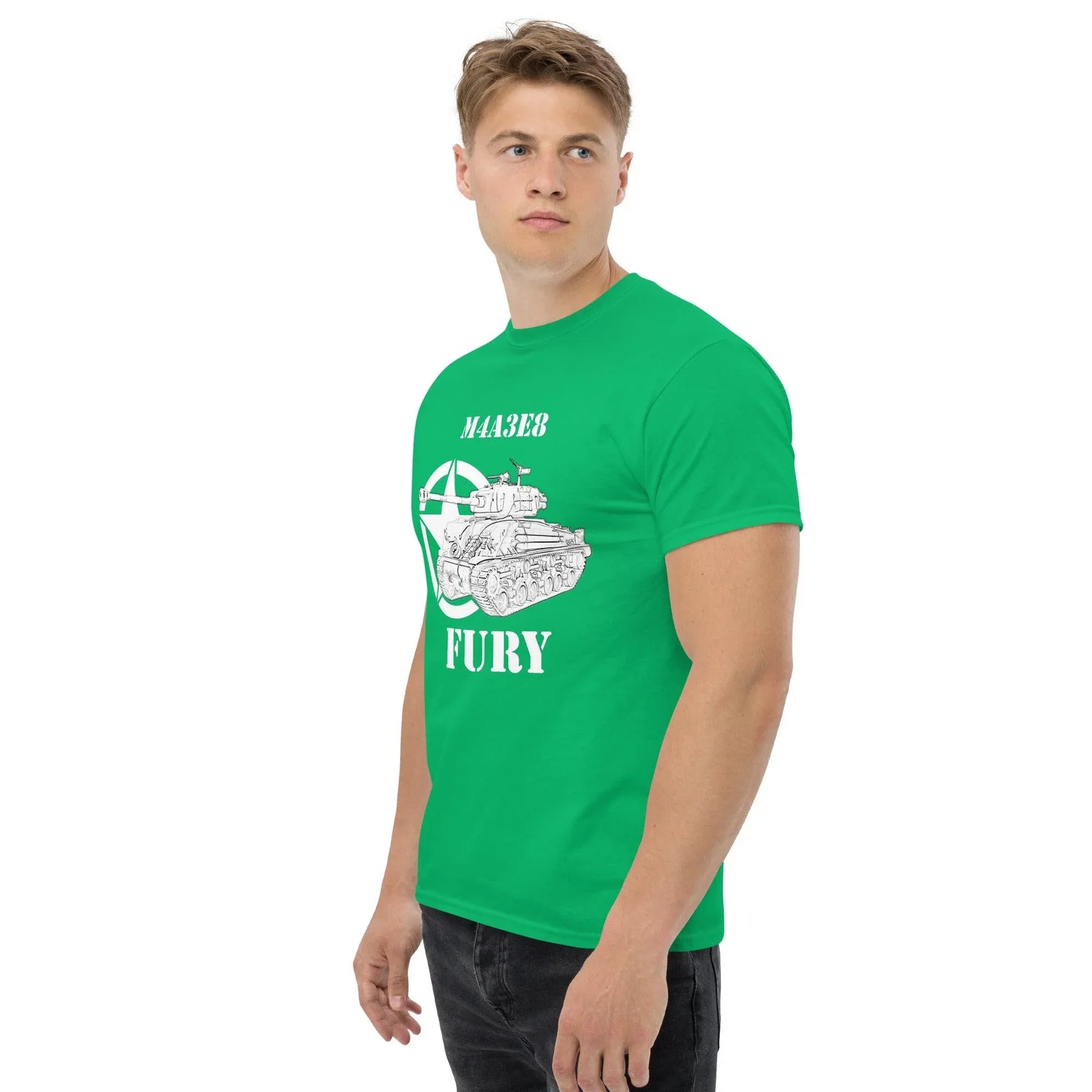 sherman-m4a3e8-fury-sw-herren-t-shirt-t-shirt-jlr-design-26 - JLR Design