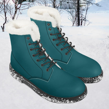 sherpa-blue-faux-fur-leder-boots-boots-jlr-design-1 - JLR Design