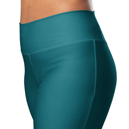 sherpa-blue-high-waist-flare-leggings-flare-leggings-jlr-design-10 - JLR Design