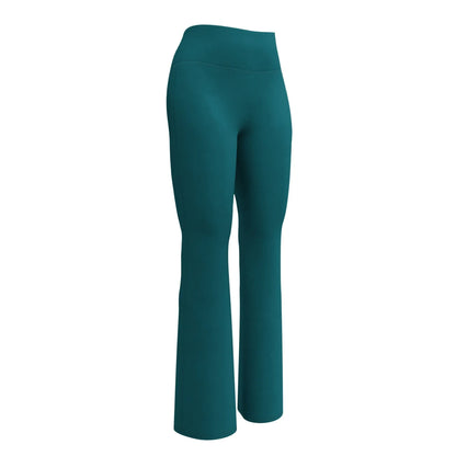 sherpa-blue-high-waist-flare-leggings-flare-leggings-jlr-design-6 - JLR Design