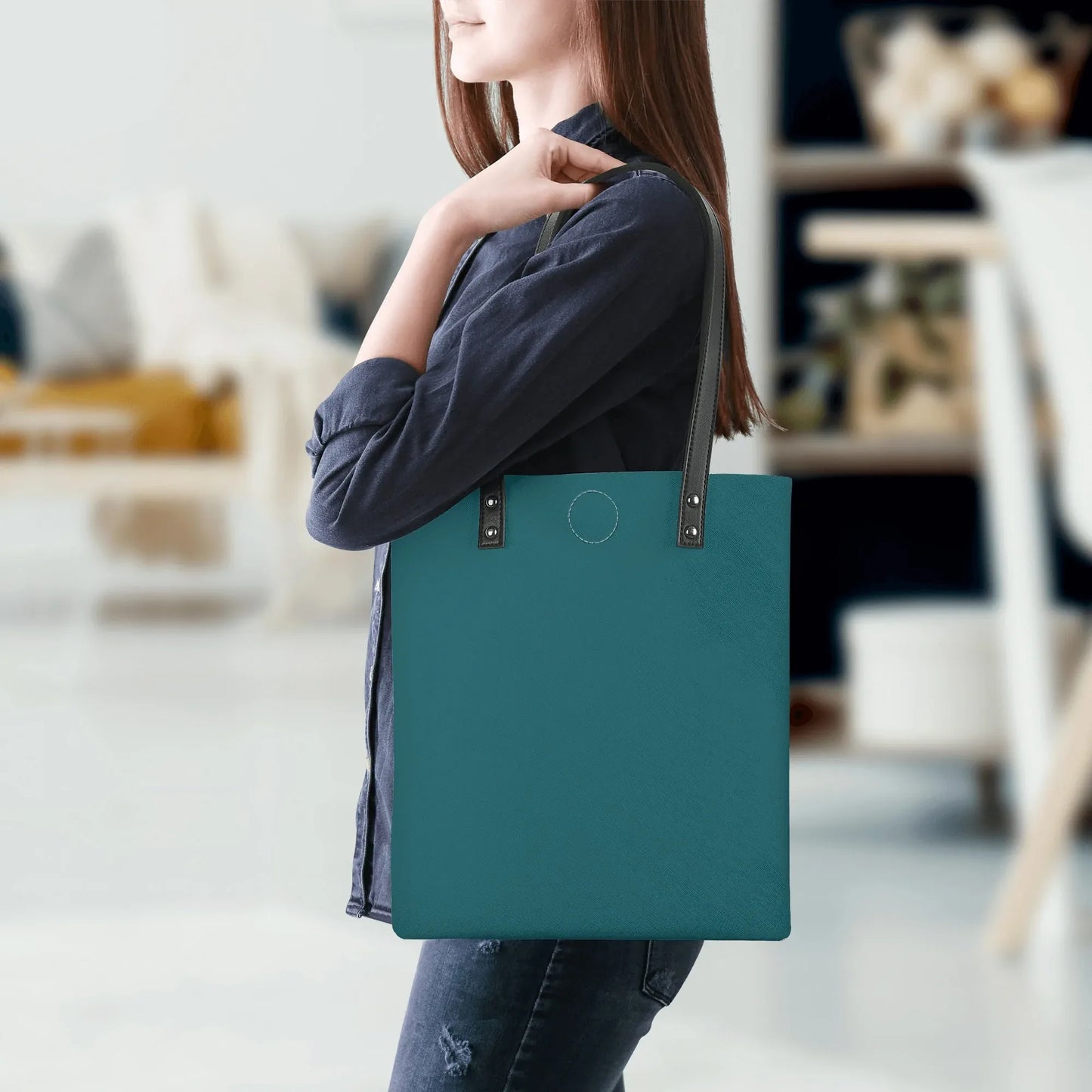 sherpa-blue-pu-leder-handtasche-handtasche-jlr-design-5 - JLR Design