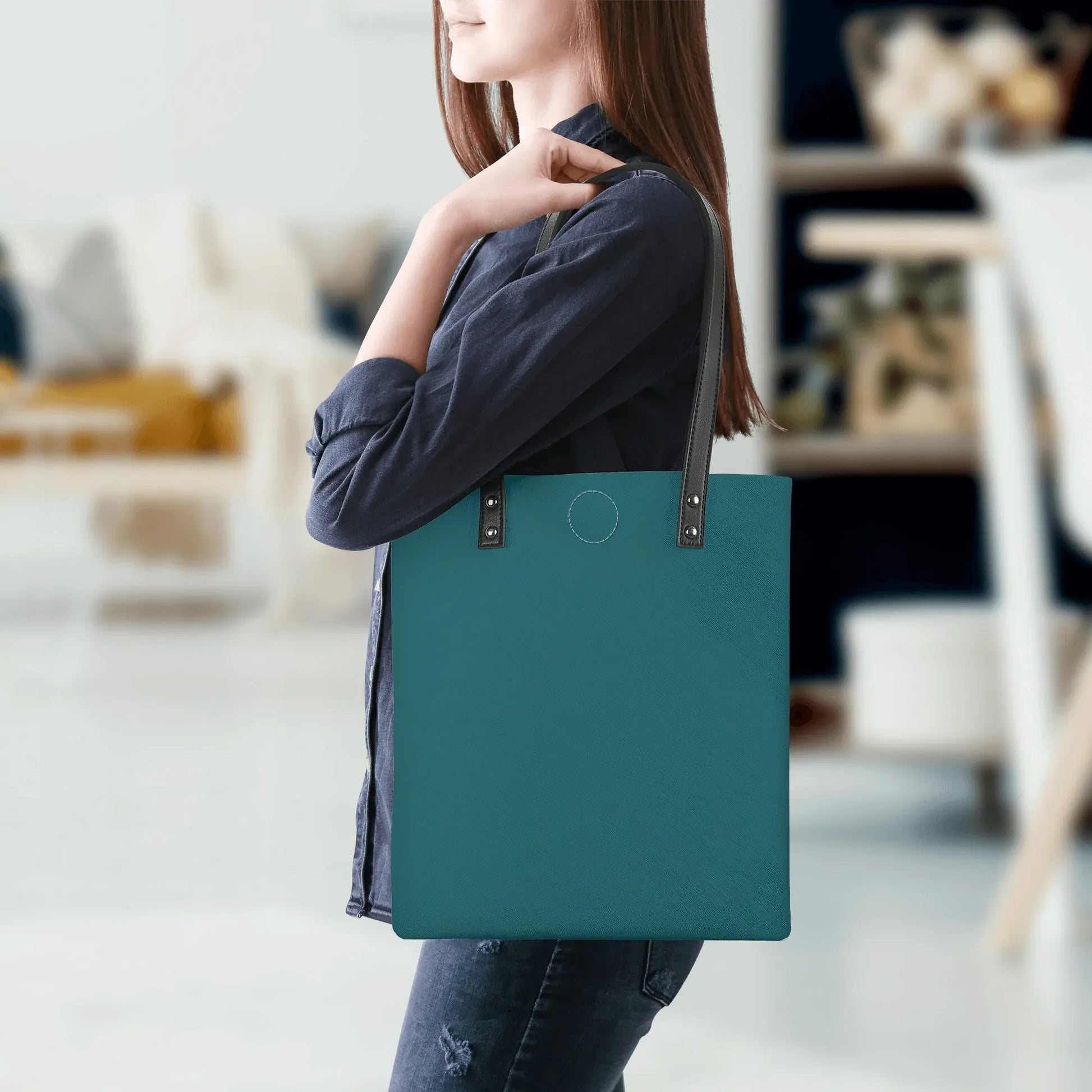 sherpa-blue-pu-leder-handtasche-handtasche-jlr-design-5 - JLR Design