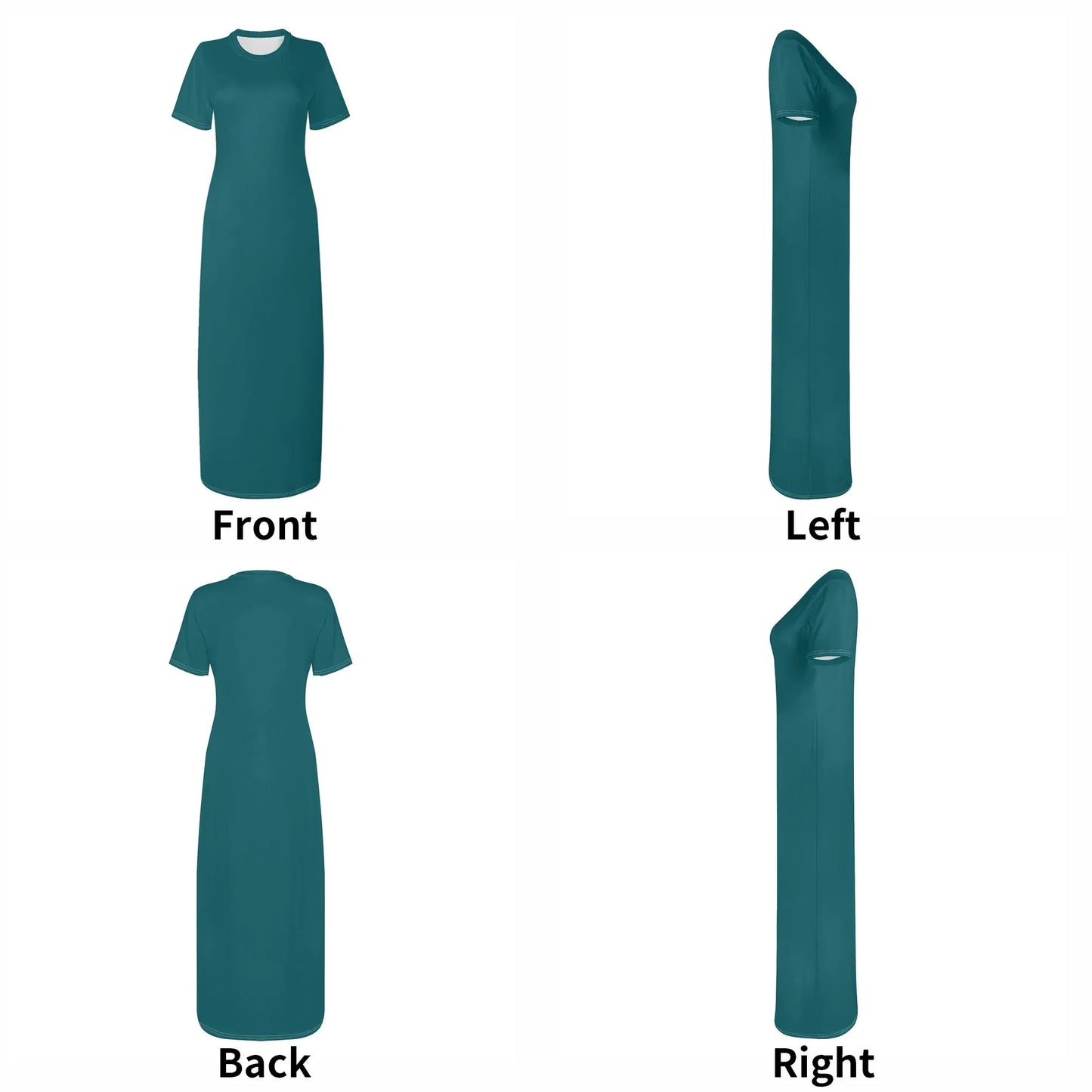 sherpa-blue-short-sleeve-long-dress-long-dress-jlr-design-7 - JLR Design