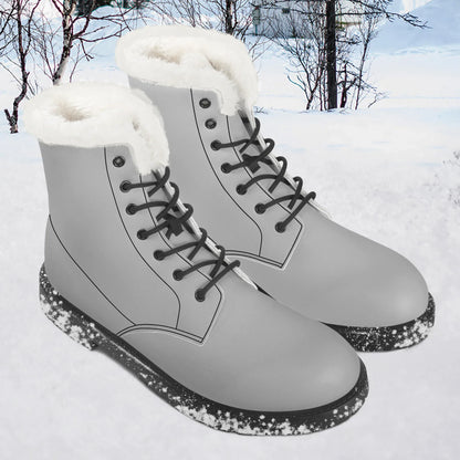 silber-faux-fur-leder-boots-boots-jlr-design-1 - JLR Design