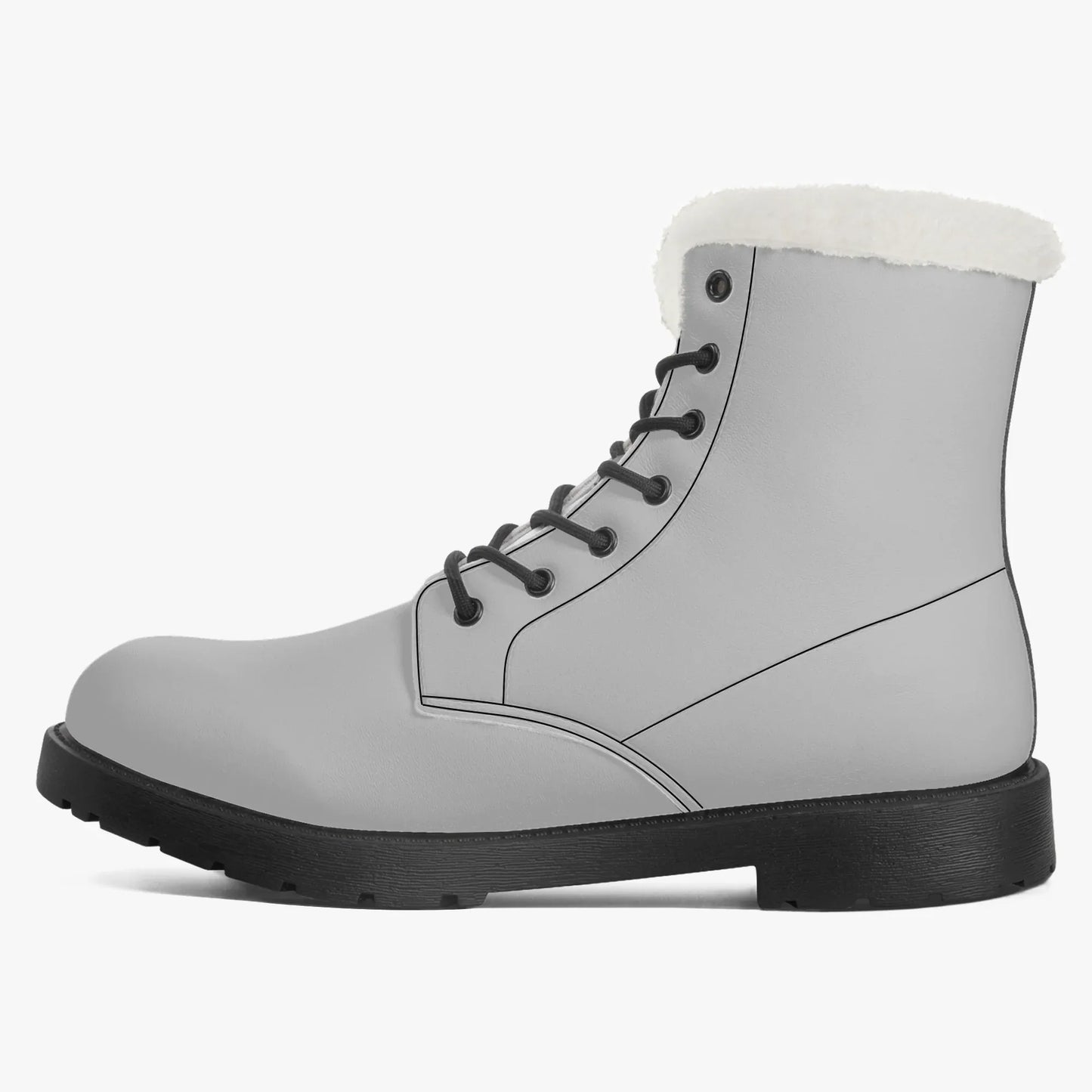 silber-faux-fur-leder-boots-boots-jlr-design-4 - JLR Design