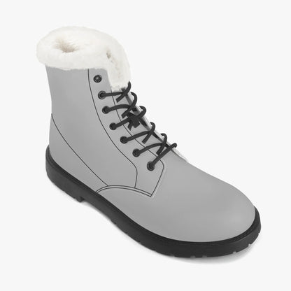 silber-faux-fur-leder-boots-boots-jlr-design-7 - JLR Design