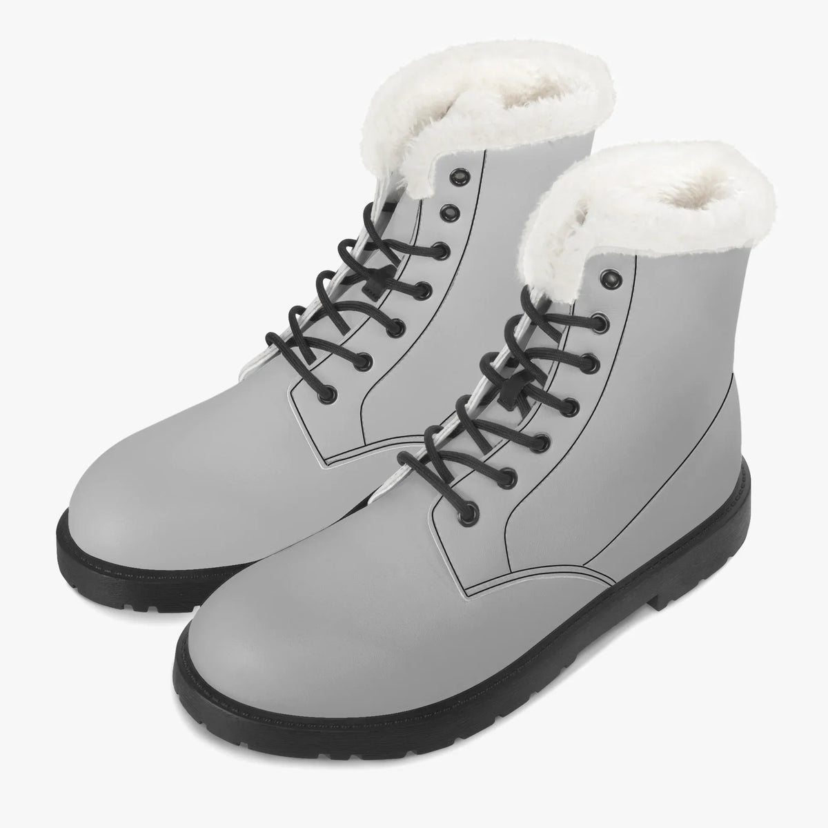 silber-faux-fur-leder-boots-boots-jlr-design-jlr-design-de-2 - JLR Design