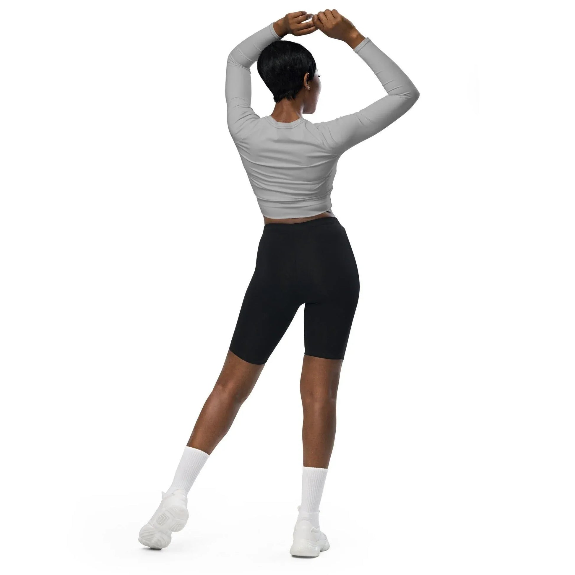 silber-long-sleeve-damen-crop-top-long-sleeve-crop-top-jlr-design-3 - JLR Design