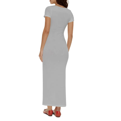 silber-short-sleeve-long-dress-long-dress-jlr-design-2 - JLR Design