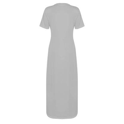 silber-short-sleeve-long-dress-long-dress-jlr-design-4 - JLR Design