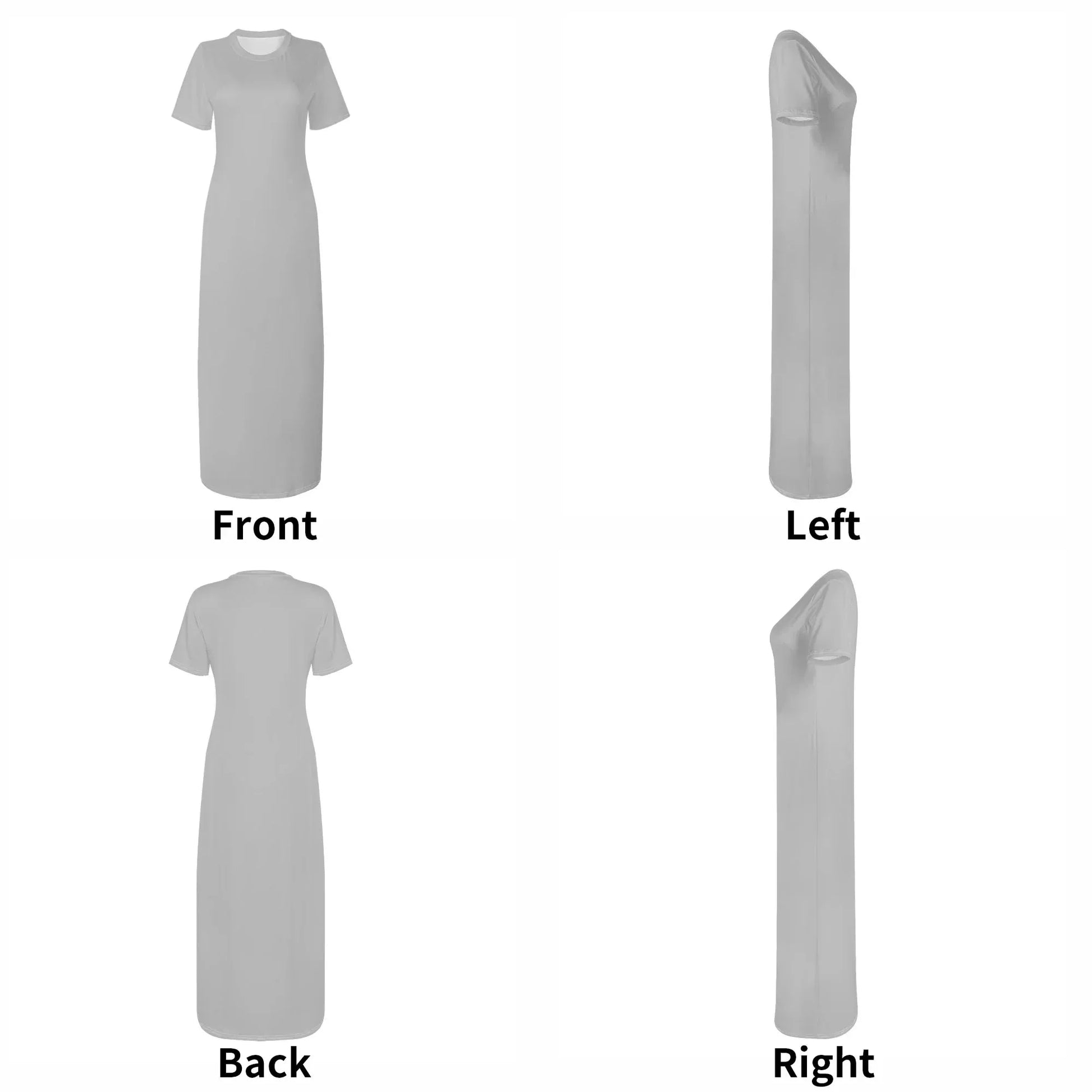 silber-short-sleeve-long-dress-long-dress-jlr-design-7 - JLR Design
