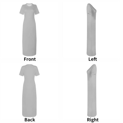 silber-short-sleeve-long-dress-long-dress-jlr-design-7 - JLR Design