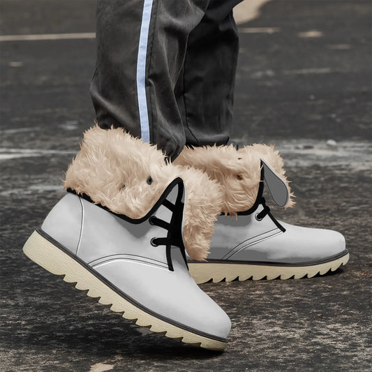 silberne-chic-boots-mit-pluschfutter-stiefel-jlr-design-1 - JLR Design