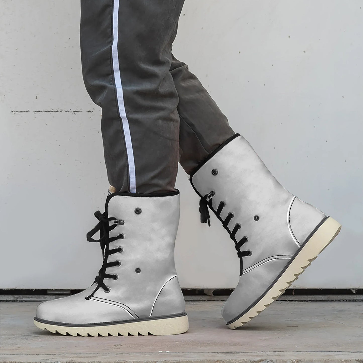 silberne-chic-boots-mit-pluschfutter-stiefel-jlr-design-2 - JLR Design