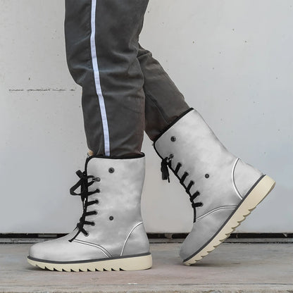 silberne-chic-boots-mit-pluschfutter-stiefel-jlr-design-2 - JLR Design