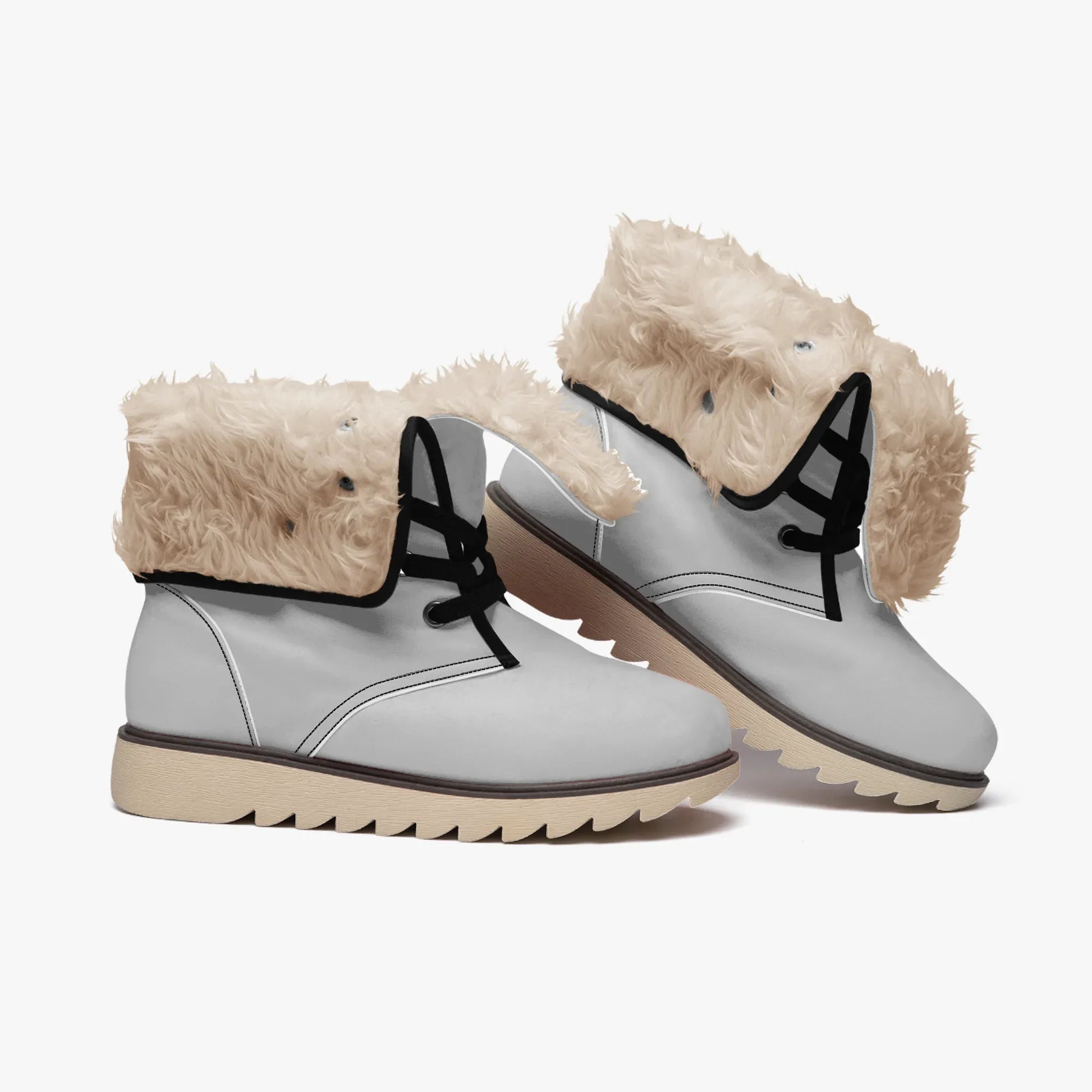 silberne-chic-boots-mit-pluschfutter-stiefel-jlr-design-4 - JLR Design