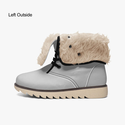 silberne-chic-boots-mit-pluschfutter-stiefel-jlr-design-5 - JLR Design