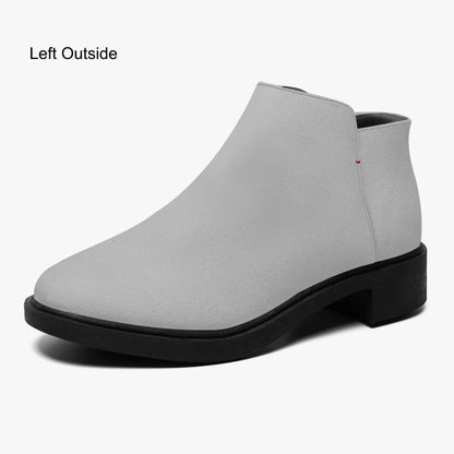 silberne-elegante-reissverschluss-stiefeletten-stiefeletten-jlr-design-1 - JLR Design