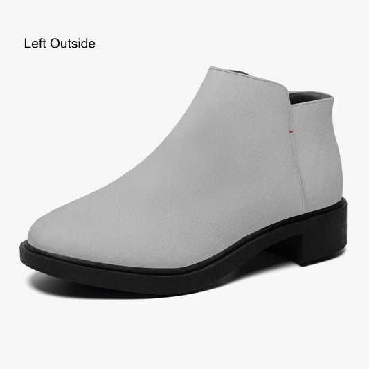 silberne-elegante-reissverschluss-stiefeletten-stiefeletten-jlr-design-1 - JLR Design