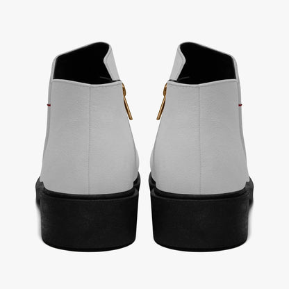 silberne-elegante-reissverschluss-stiefeletten-stiefeletten-jlr-design-2 - JLR Design
